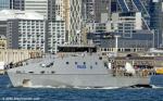 ID 14659 The Cook Islands Police Guardian-class patrol boat TE KUKUPA II (IMO 4734245) departs Auckland for home in Rarotonga after a stopover in NZ following her taking part in the Royal Australian Navy 125th...